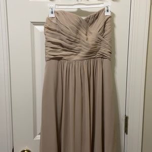 WORN ONCE Nude Bridesmaids Dress